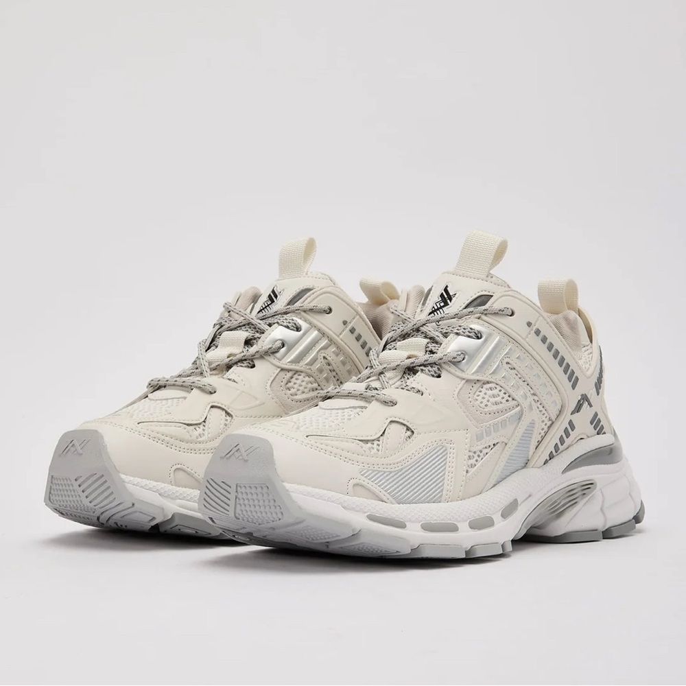 Trendy Cream Athletic Sneakers for Women
